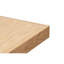 Meuble télé 85 po, téléviseur jusqu'à 95 po, finition naturelle, chêne, sans assemblage, 4 tablettes, trous de dissimulation en fil métallique pour centre de télévision, placages de chêne naturel, assemblage, fentes pour dissimuler les câbles