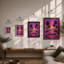 Neon Drive Retro - Framed Print-391218262-391218263