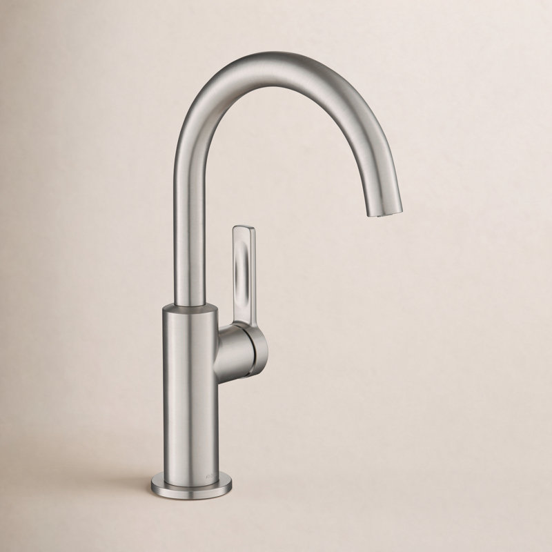 Oletto Single Handle Kitchen Bar Faucet, Stainless Steel
