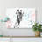 Giraffe With Paint Splashes In Abstract - Wrapped Canvas Painting-55317407