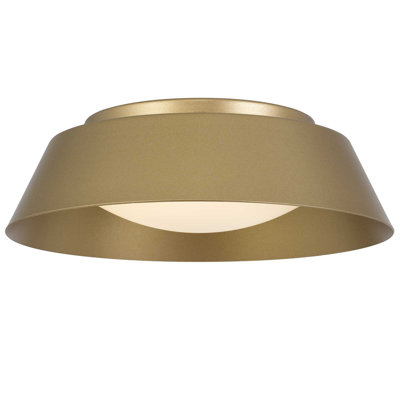 11" Brass LED Flush Mount Ceiling Light