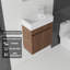Ensemble de meuble-lavabo mural 18 po avec lavabo et portes à fermeture en douceur pour petites salles de bain-133397003