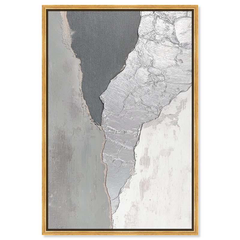 Décoration murale sur toile Chasm of Grey II par Art Remedy, H 25 po x l 17 po, Cadre doré