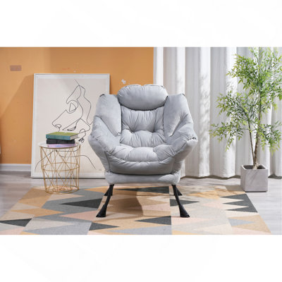 Living Room Chairs Modern Cotton Fabric Lazy Chair