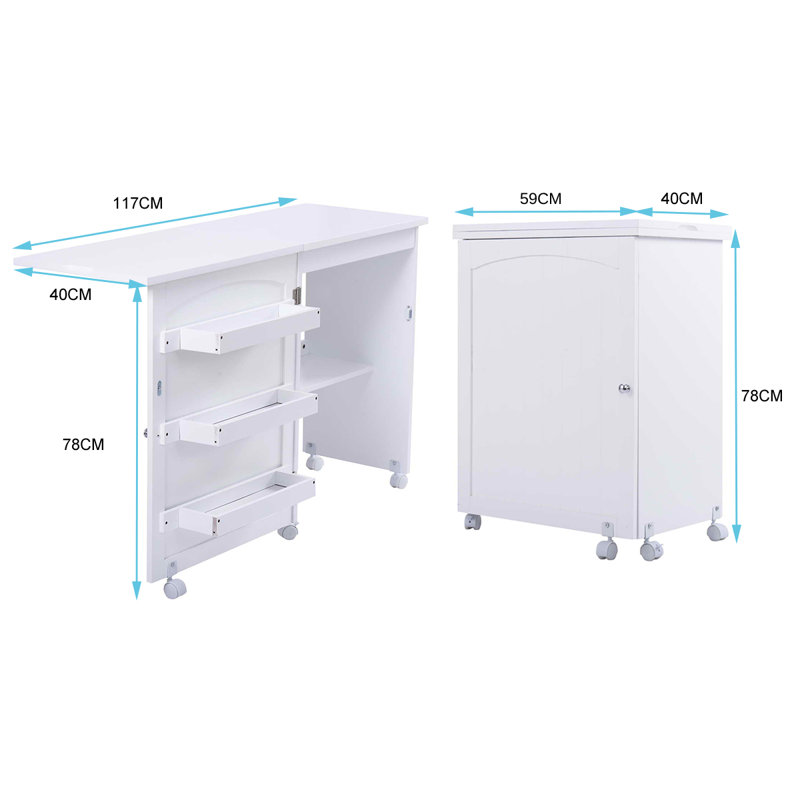 Wandi Writing Desk, White