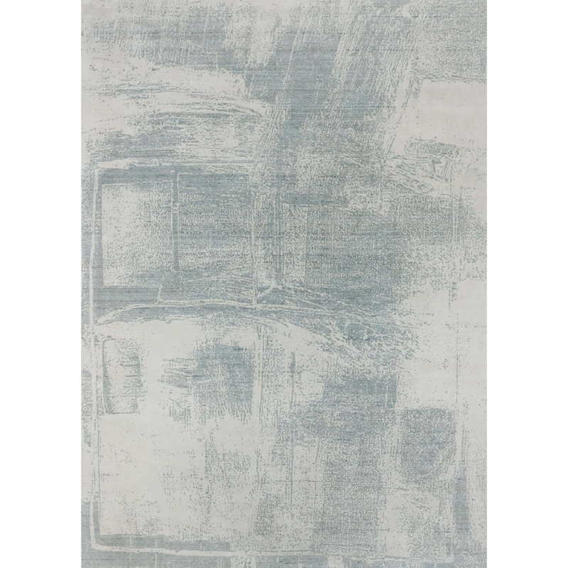 Area Rug in Gray/Silver, Rectangle 5' x 8'