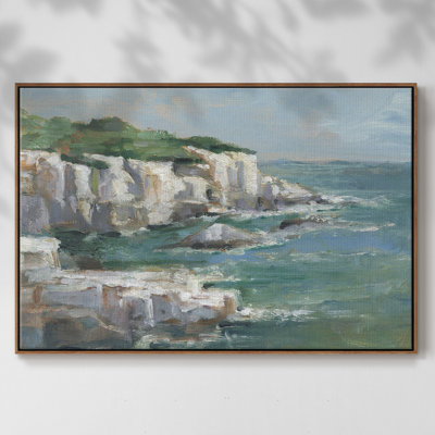 «White Sea Cliff», toile tendue avec châssis en I