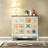 Hand-Painted Art Cabinet with Large Storage