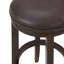 Tabouret de bar et de comptoir en bois d'hévéa Natick-72727855-72727856-72727859