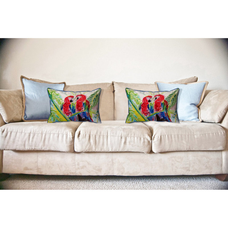 Coussin lombaire intérieur / extérieur Two Parrots, Grand