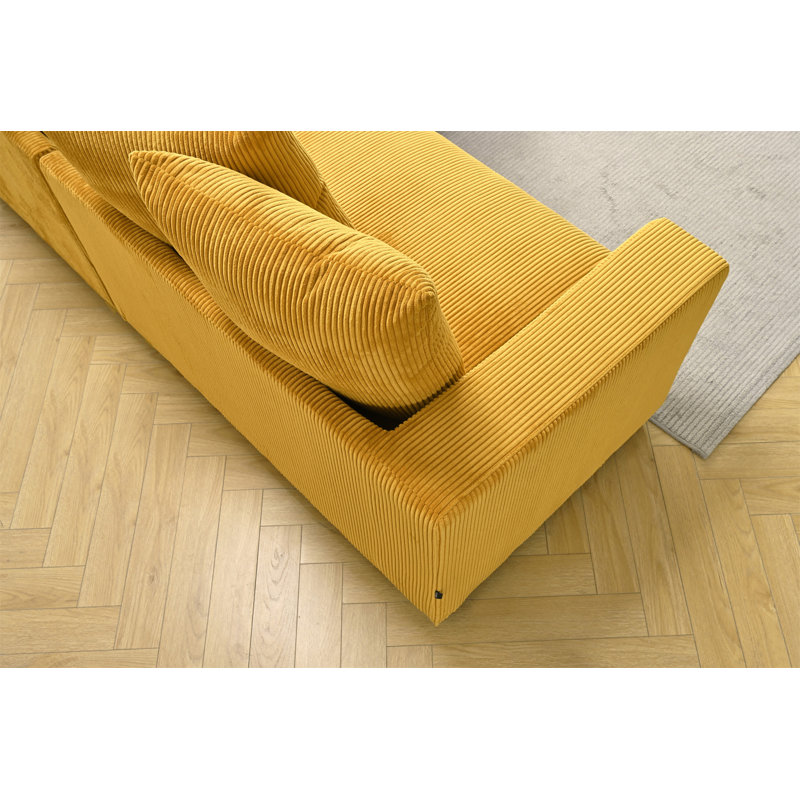 Canapé modulaire surdimensionné deux pièces de luxe faisant face à la droite pour le salon, Orienté à droite