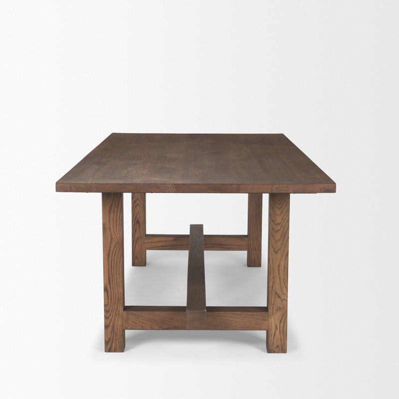 Suke Solid Wood Dining Table, Brown