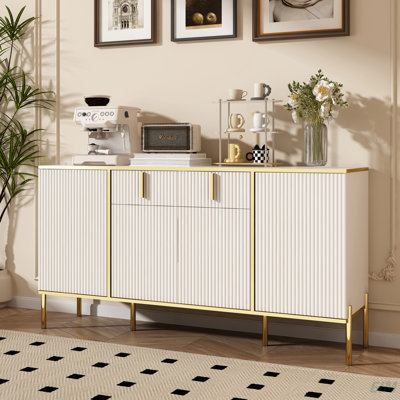 Four Doors And Two Drawers,Modern Sideboard Buffet Cabinet Storage Cabinet For Living Room,Kitchen,Dining Room,Hallway