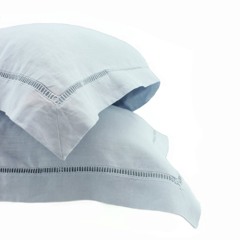 Aubria Linen Sham, White, Standard
