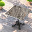 Tables de patio robustes en marbre fritté 31,5 po