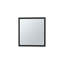 Armoire à pharmacie avec miroir H 21,1 "x l 19,7" Duma, une porte avec quatre tablettes intérieures pour la salle de bain, noir cuisine-906471529