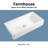 37'' L Single Bowl Fireclay Kitchen Sink