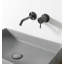 Acquaco Linki One Wall Mount Two-Hole Single Handle Bathroom Lavatory Faucet with 3-5/8'' Spout Reach-1770178625