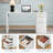 58" Modern Fluted Executive Desk With Storage, Home Office Desk With Drawer, Cabinet, Outlet-1800705143