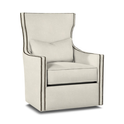 Upholstered Swivel Wingback Chair