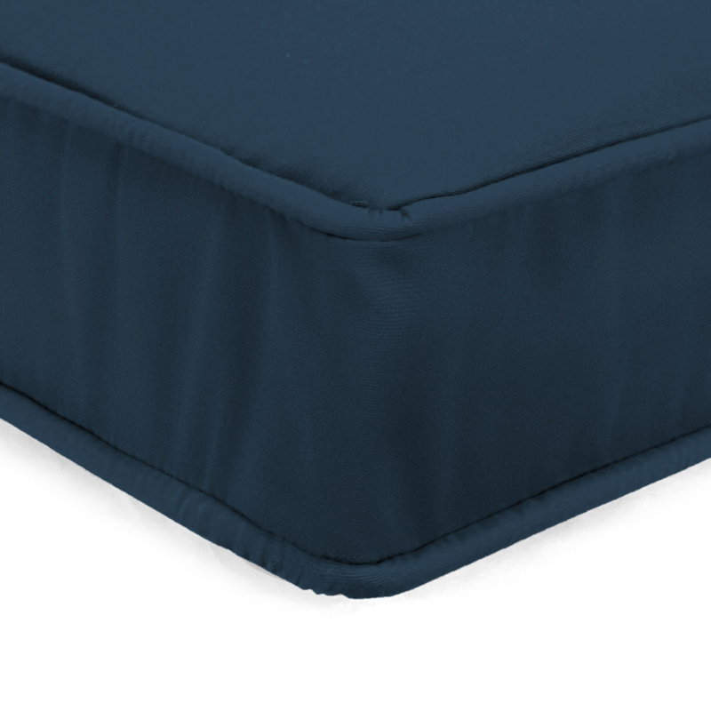 Sunbrella 23" x 22" Outdoor Deep Seat Cushion Set with Ties and Welt, Spectrum Indigo