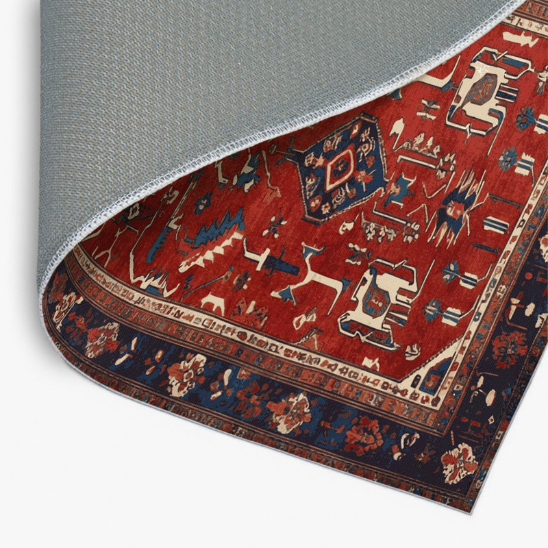 Turkish Brown Indoor and Outdoor Area Rug, Rectangle 2' x 3'