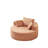 Orange Round , Cozy And Relaxing, No Assembly, Ideal For Lounges Chair With Pillows, Soft Fleece Upholstery,-1268778891