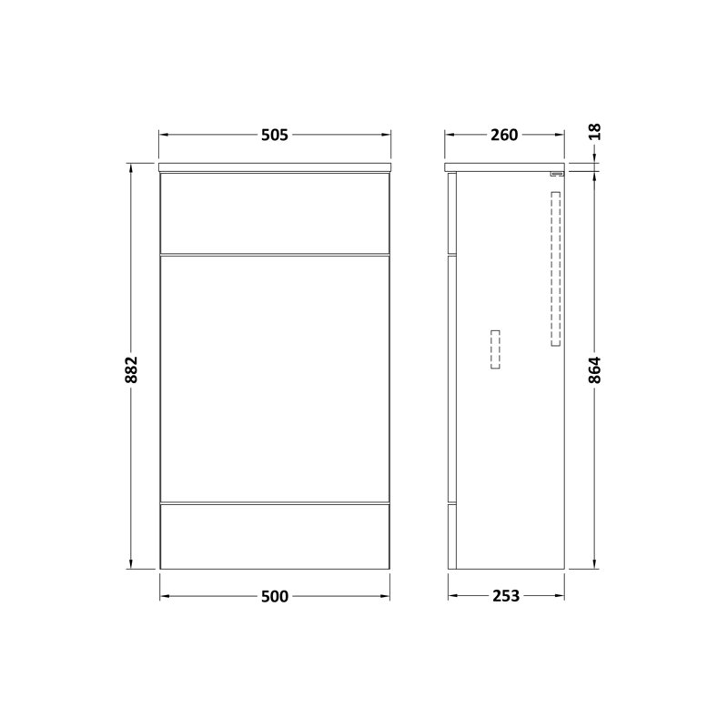 Freestanding Bathroom Storage Cabinet