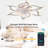 Kazuhito 33.46" 7 - Blade Reversible Dimmable LED Ceiling Fan With Remote Control And APP-176906365