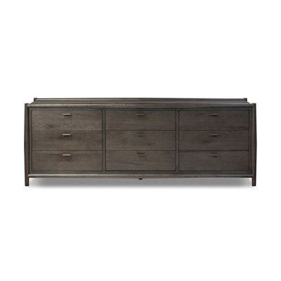 Glenview 9 Drawer Dresser - Weathered Oak
