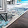 Tapis oriental bleu Ascutney