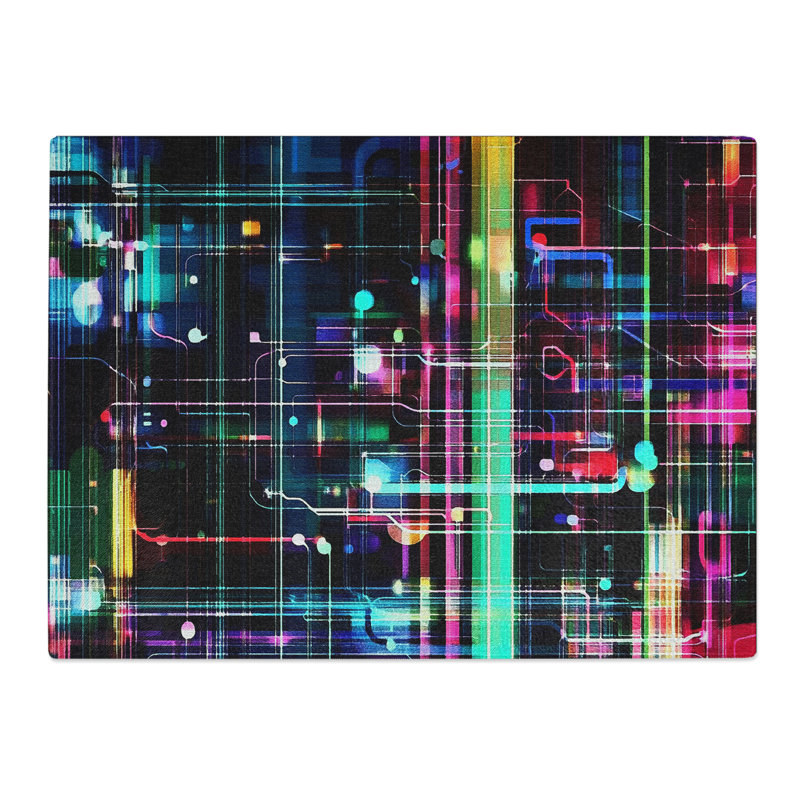 Futuristic Tech Vol.3  Glass Chopping Board