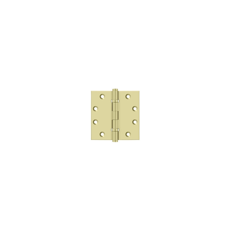 102'' x 102'' Butt Bearing Hinge, Unlacruered Brass