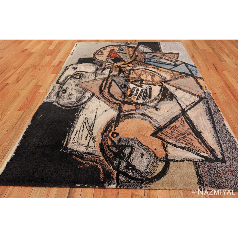 Scandinavian One-of-a-Kind Rectangle 6' X 9' Hand Knotted Area Rug