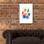Art mural en verre Wrought Studio ™ «Rainbow Dogs Colorful Paw» par Lindsay Kivi-1679243939
