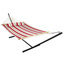 Hamac de bar en polyester matelassé pour 2 personnes avec support 15 pi Mullin Beach - Misty Beach-10600040-38273465