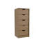 Grande commode étroite Basilea, système coulissant, cinq tiroirs, chêne naturel-501505559