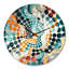 Horloge murale abstraite Celestial Harmony Cosmic Flow-101237161