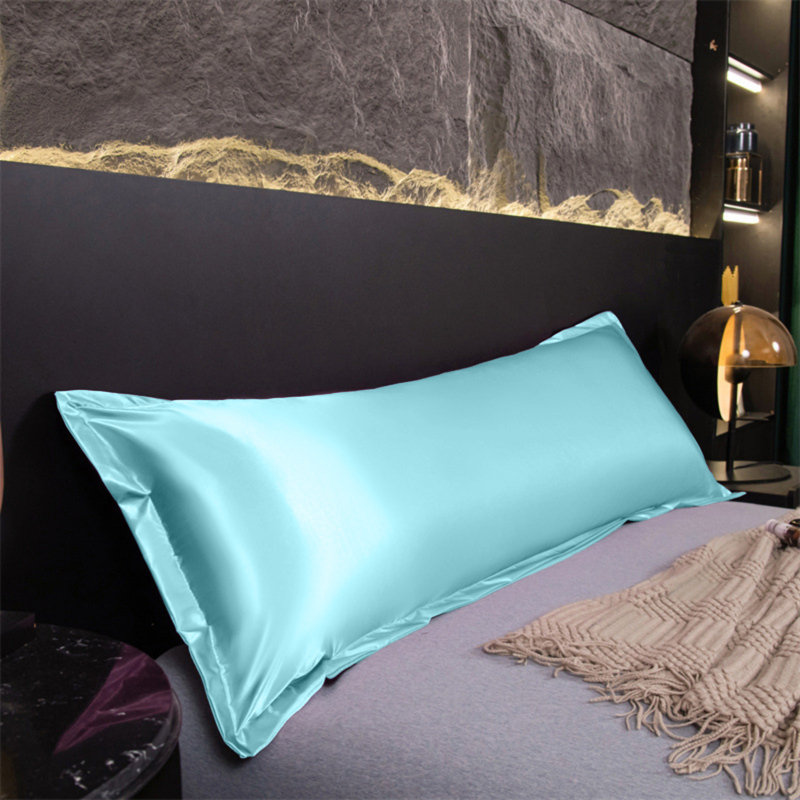 Housse de coussin en polyester pour longue nuit en satin pour dormir Housse de coussin Silkys imperméable avec couche imperméable douce et confortable pour une chambre à coucher
