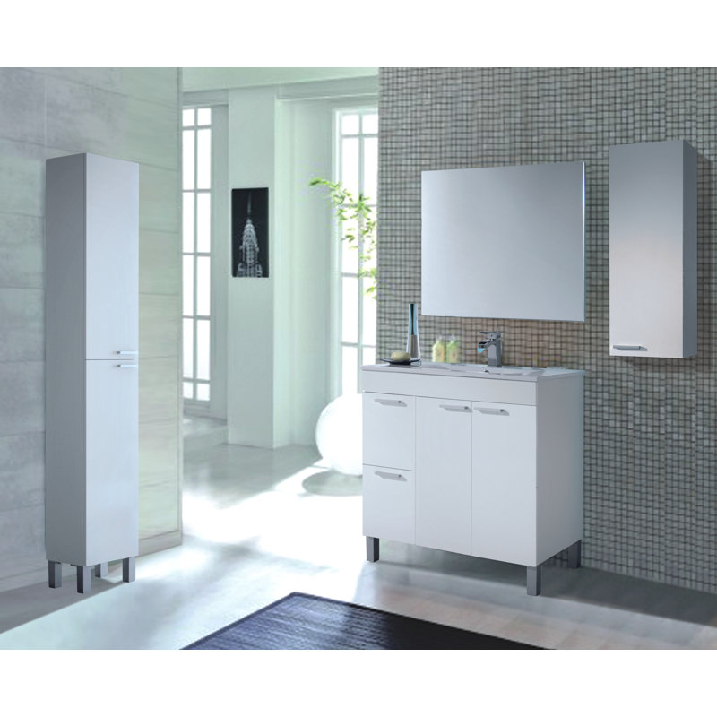 Anashima Linen Cabinet, White