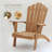 Anayha Teak Wood Adirondack Chair With Cup Holders-94414002