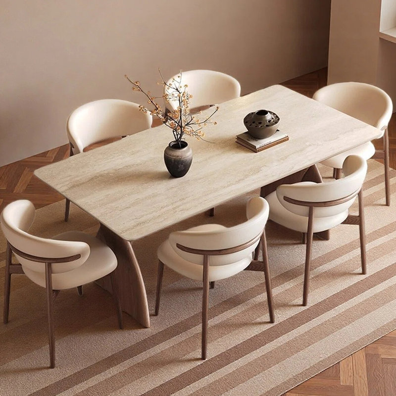 Table de salle à manger American American, 7 pièces : table, 6 chaises, H 29,53 po x l 70,87 po x P 35,43 po
