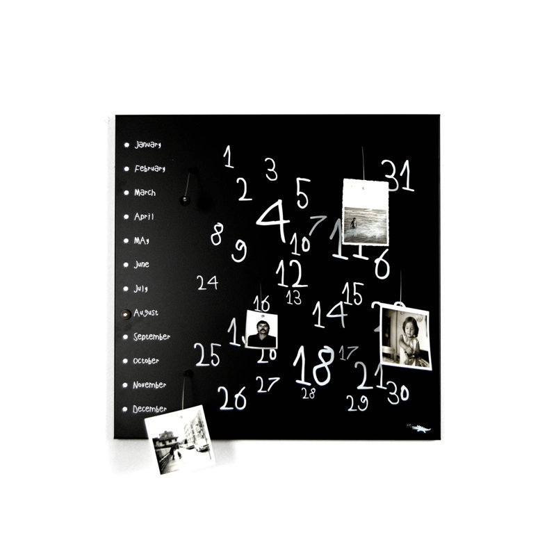 Magnetic Metal Photo Memo Board, Black