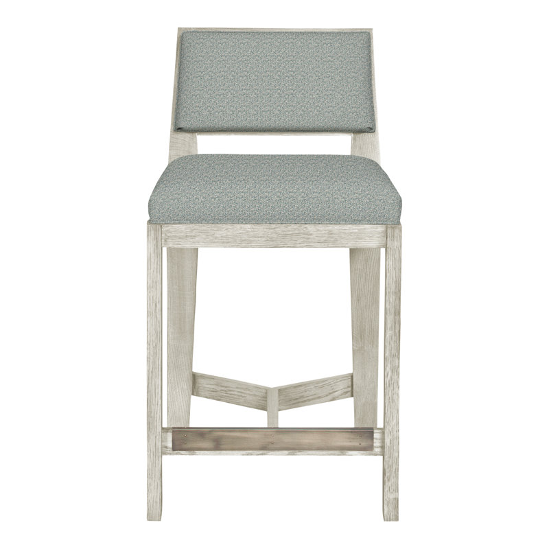 Thom Filicia Solid Wood 32.5" Bar Stool, Wrenn, Tuck Water