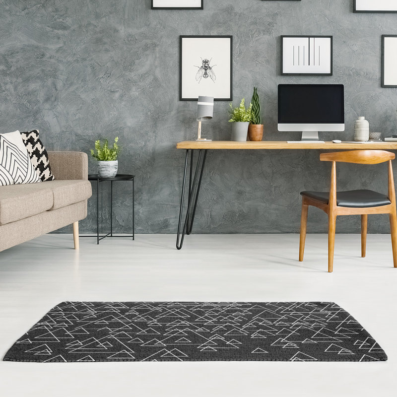 Tapis de zone noire en triangles dispersés, Rectangle 3 pi x 5 pi
