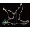 Dove Bird LED Display - Warm White (37")