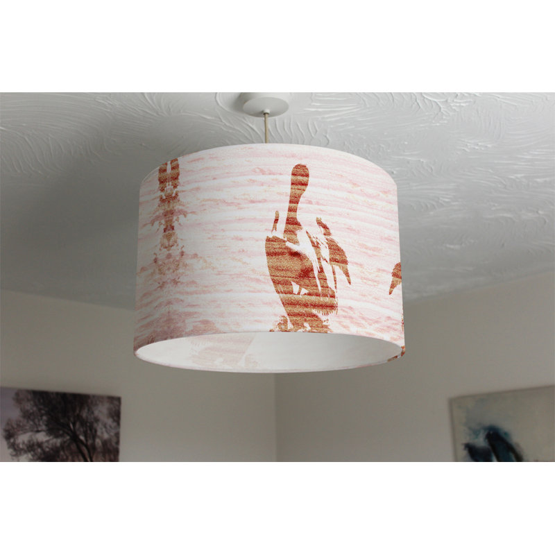Cotton Drum Lamp Shade ( Uno ), 25cm H x 40cm W x 40cm D