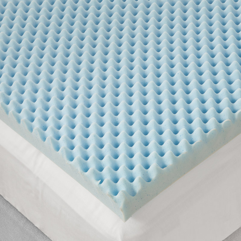 Sleep Philosophy 3" Gel Memory Foam All Season Reversible Hypoallergenic Mattress Topper, Twin