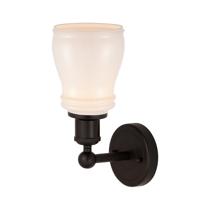 Cascades Steel Armed Sconce, Oil Rubbed Bronze, White