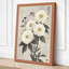 White Chrysanthemums Japandi - Wrapped Canvas-408803091-408803099